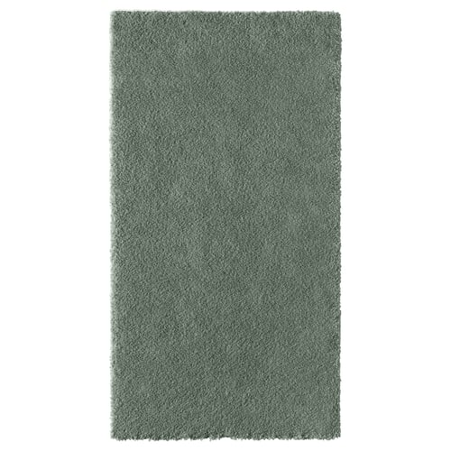 STOENSE Rug, low pile, pale green, 80x150 cm