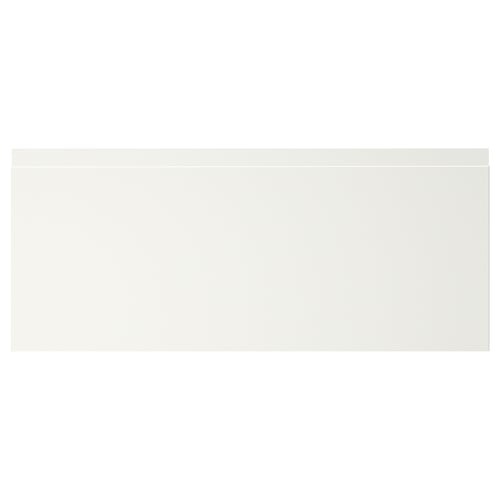 VÄSTERVIKEN matte white drawer with modern handle.