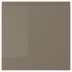 VOXTORP drawer front, dark grey-brown, glossy, rectangular.