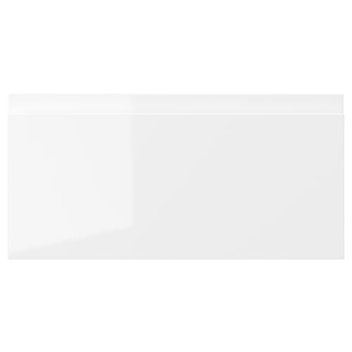 The VOXTORP drawer in white high gloss sleek, modern design with smooth, clean lines and easy-to-clean surface.