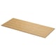 An ÅLSKEN bamboo countertop in natural colour, rectangular shape, and smooth design.