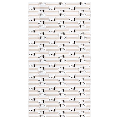 ARBETSTÅG: recycled cotton fabric with striped pattern and playful dachshunds.