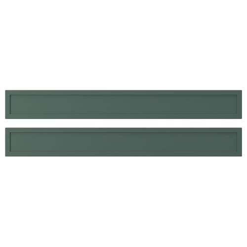 ASPUDDEN Drawer front, dark grey-green, 80x10 cm