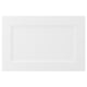 AXSTAD: white kitchen door with soft lines and inset panel. Matt surface, plastic foil front, recycled material.