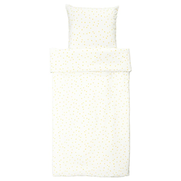 Light yellow dotted bedding set