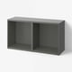 BESTÅ Frame, dark grey, 120x40x64 cm