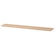 Slim wooden shelf, light oak, rectangular.