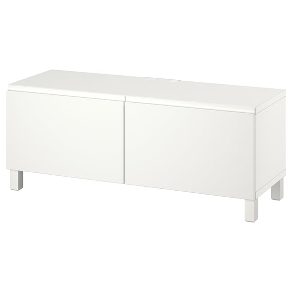 BESTÅ tv bench, 2 doors, adjustable shelves, cable management.