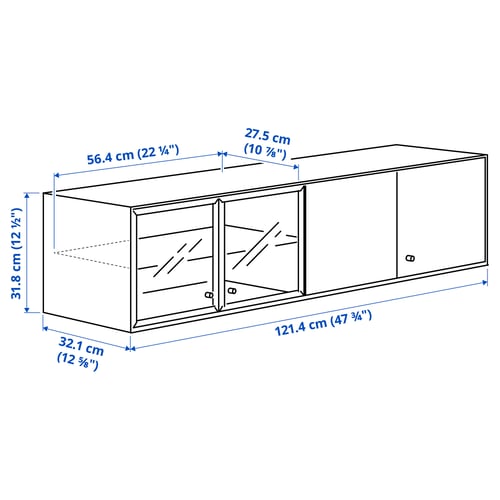 Illustration with measurements for the product: BOASTAD.
