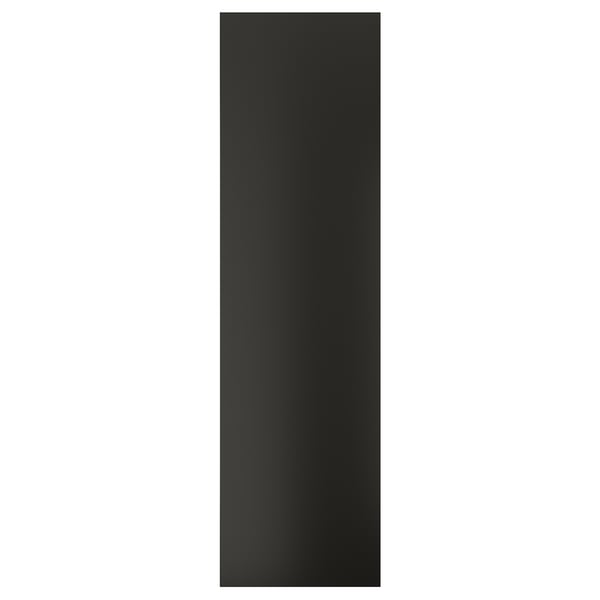 Image shows BODBYN product, black rectangular panel, acrylic painted fiberboard, minimalist design.