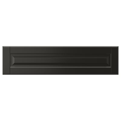 Black BODBYN drawer with bevelled edges, painted fiberboard, modern design.