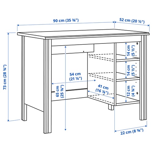 Illustration with measurements for the product: BRUSALI.