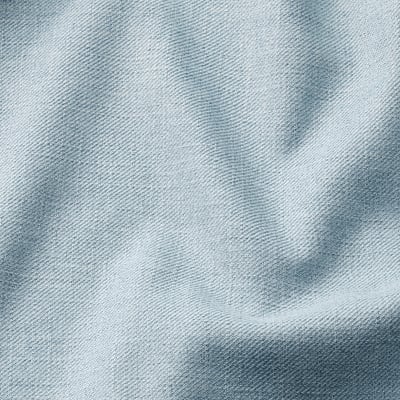Closeup of textured, grey fabric on EKHOLMA sofa-bed. Shows intricate weaving pattern, highlighting quality and comfort.