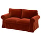 EKTORP Cover for 2-seat sofa, Alhamn deep orange-red
