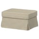 EKTORP Cover for footstool, Hemmesta light beige
