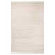 Handwoven ENERGIKÄLLA rug, neutral colours, cotton, rectangular, textured stripes.