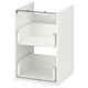 White ENHET base cabinet with two drawers for bathroom storage.