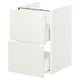 ENHET white 2-drawer bathroom cabinet: sleek, rectangular, modern design for neat storage.