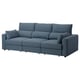 ESKILSTUNA sofa, blue, modern design, high back & removable cushions for comfort.