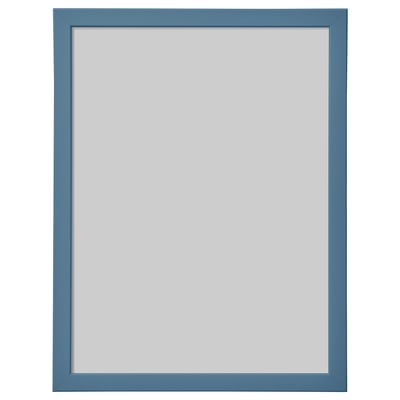 Blue rectangular picture frame with clean edges, suitable for wall or table display.