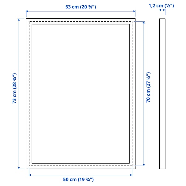 Illustration with measurements for the product: FISKBO.