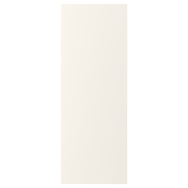 A white FÖRBÄTTRA cover panel, rectangular in shape, made of acrylic paint and fibreboard.