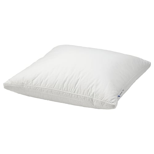 White GRÖNAMARANT pillow, square, cotton cover, supportive, recycled filling.