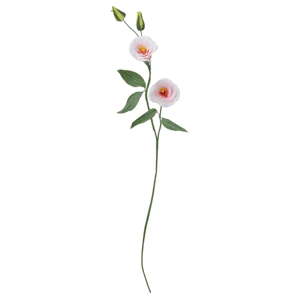 GULDSPETT Artificial flower, paper/lisianthus light pink, 55 cm