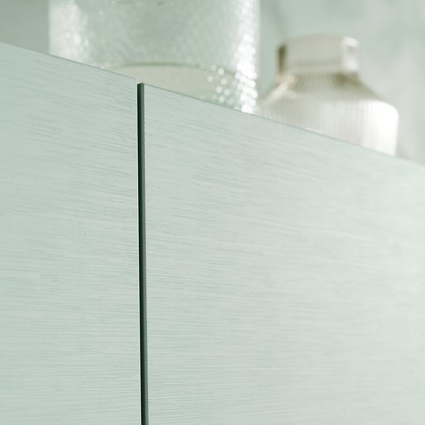 HJORTVIKEN light grey drawer front with subtle texture.
