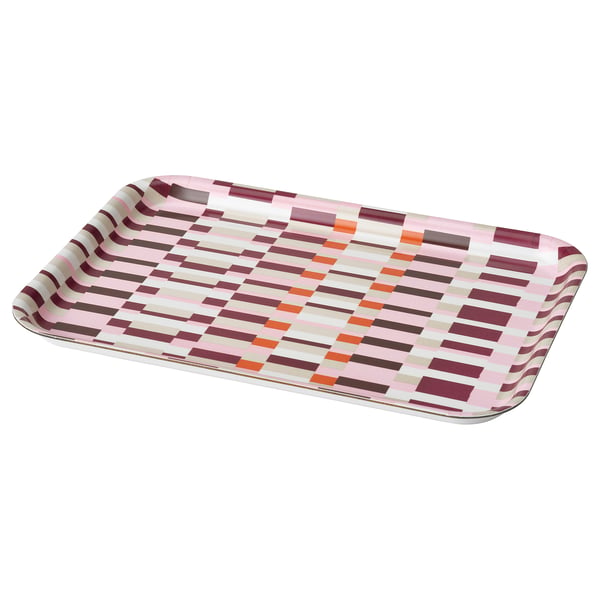 HÖSTAGILLE Tray, multicolour, 20x28 cm