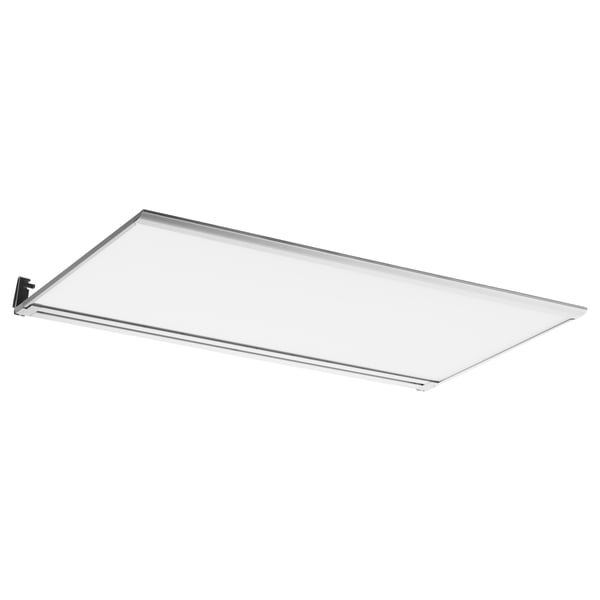 IRSTA undershelf led light, silver, minimalist design, rectangular shape, attaches below wall cabinet.