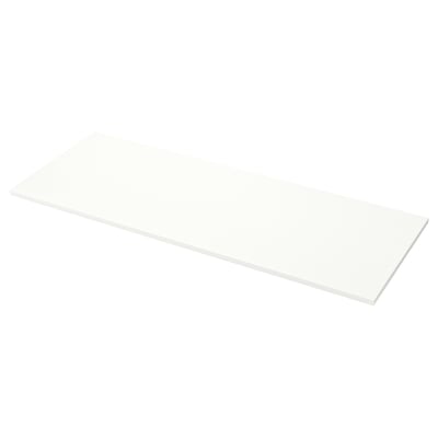 A JÄRSTORP white rectangular laminate worktop. Its sleek and modern, with straight edges and a smooth surface, perfect for kitchen use.