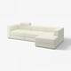 JÄTTEBO modular sofa, cream. Modern design with clean lines, deep seats, and built-in storage.