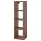 KALLAX Shelving unit, brown walnut effect, 42x147 cm