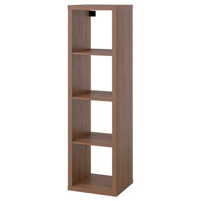 KALLAX Shelving unit, brown walnut effect, 42x147 cm