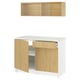 KNOXHULT Kitchen, oak effect, 120x61x220 cm