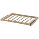 KOMPLEMENT wooden trouser hanger, light brown, modern minimalist design for easy closet storage.