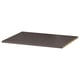 KOMPLEMENT shelf in dark grey with smooth paper foil, flat and rectangular.