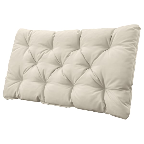 KUDDARNA Back cushion, outdoor, light grey-beige, 80x44 cm