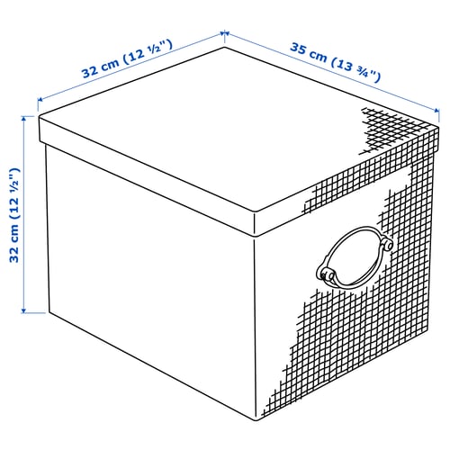 Illustration with measurements for the product: KVARNVIK.