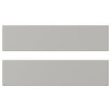 Two grey rectangular panels, simple, flat, no design.