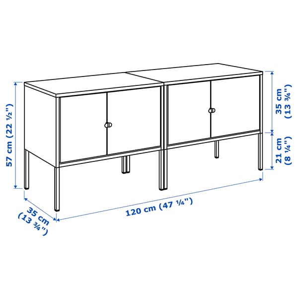 Illustration with measurements for the product: LIXHULT.