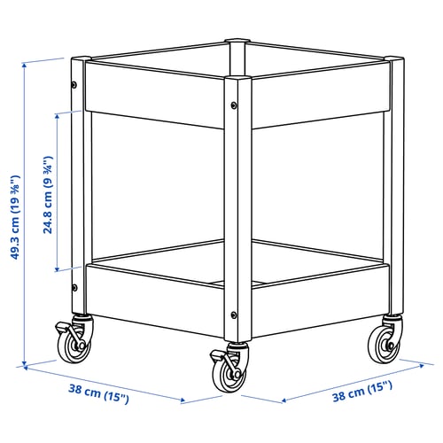 Illustration with measurements for the product: LOSHULT.