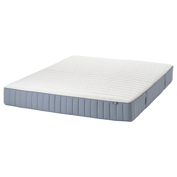 LYNGÖR Divan bed, Valevåg firm/light blue white, 180x200 cm