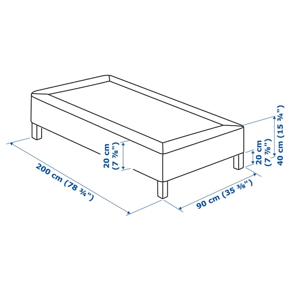 Illustration with measurements for the product: LYNGÖR.