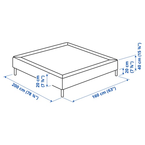 Illustration with measurements for the product: LYNGÖR.