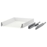 MAXIMERA white drawer set. Steel runners, melamine bottom. Organises and pulls out fully.