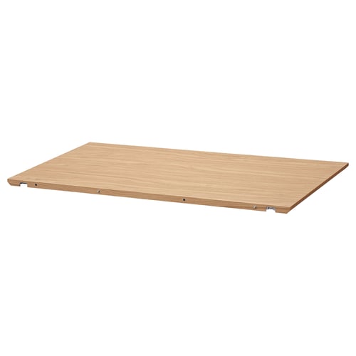 MELLANSEL oak table, rectangular shape, natural wood finish, smooth edges, extendable design.