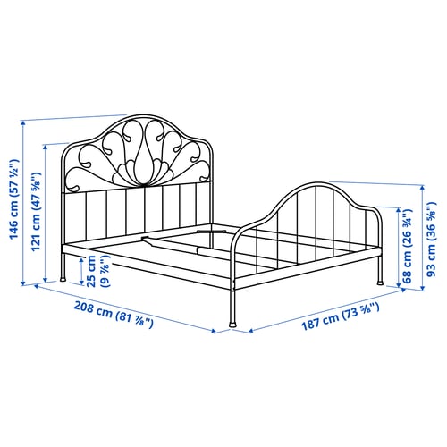 Illustration with measurements for the product: MELLGRUND.