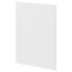White METOD kitchen cabinet door, square, smooth design.